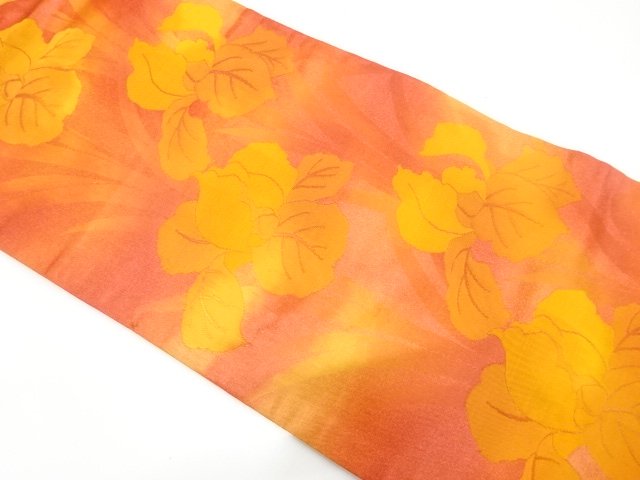 JAPANESE KIMONO / NAGOYA OBI / HIKIHAKU / WOVEN IRIS 